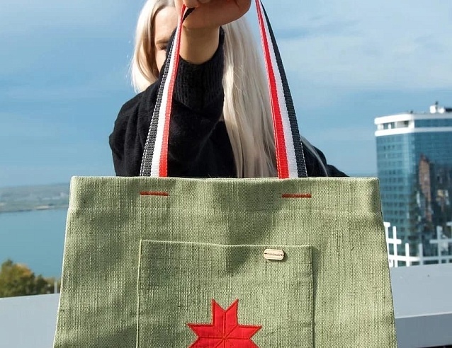 Сумка-оберег "Хранитель счастья" Hand made (брезент). Фото № 2