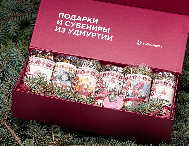 Новогодний фирменный набор "Удмуртское чайное ассорти". Фото № 1