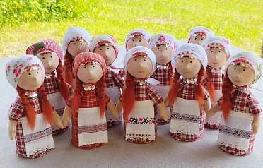 Удмуртская кукла "Турын" (с травами) 14,5см