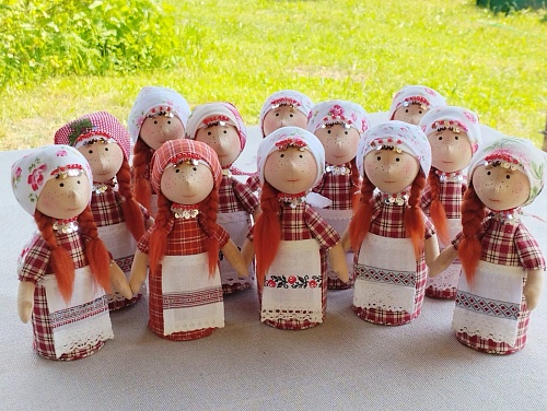 Удмуртская кукла "Турын" (с травами) 14,5см