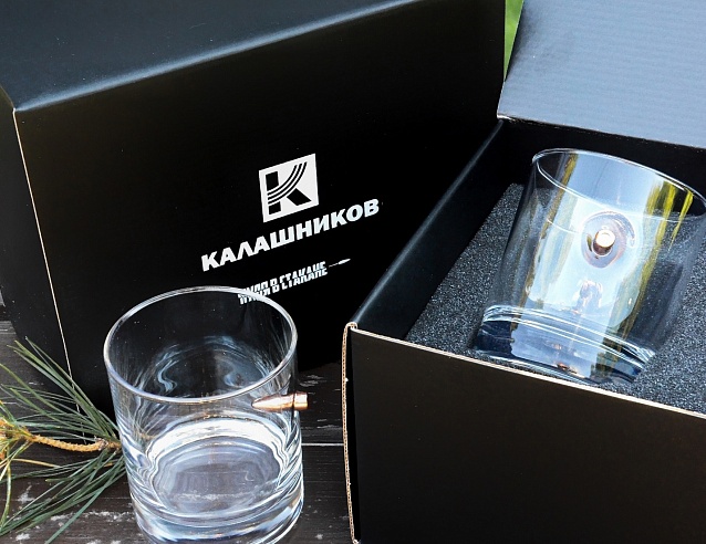 Набор Стаканов "Whiskey" 2 х 300 мл (BOX) "Калашников". Фото № 8