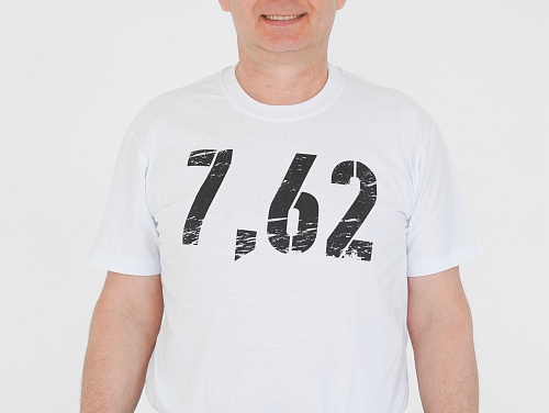 Футболка "7,62" 100% хлопок (р.56) черная