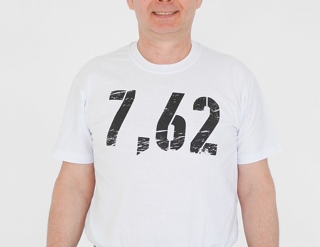 Футболка "7,62" 100% хлопок (р.50) черная. Фото № 1