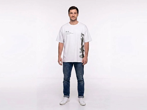 Футболка бланковая Oversize Premium белая "Цитата" (50-52\XL)