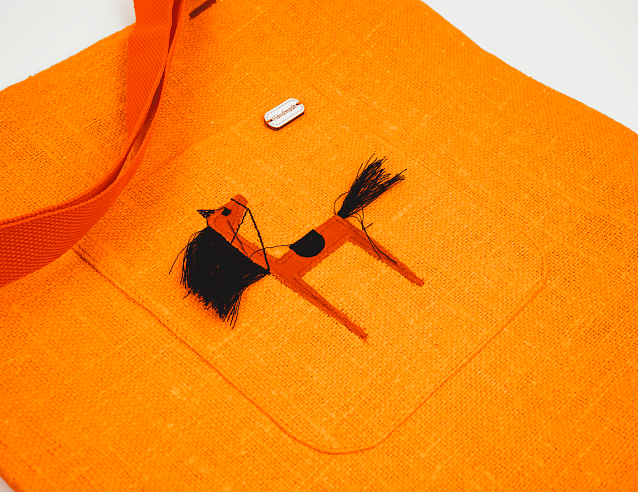 Сумка-оберег "Хранитель счастья" Hand made (лен/хлопок). Фото № 6